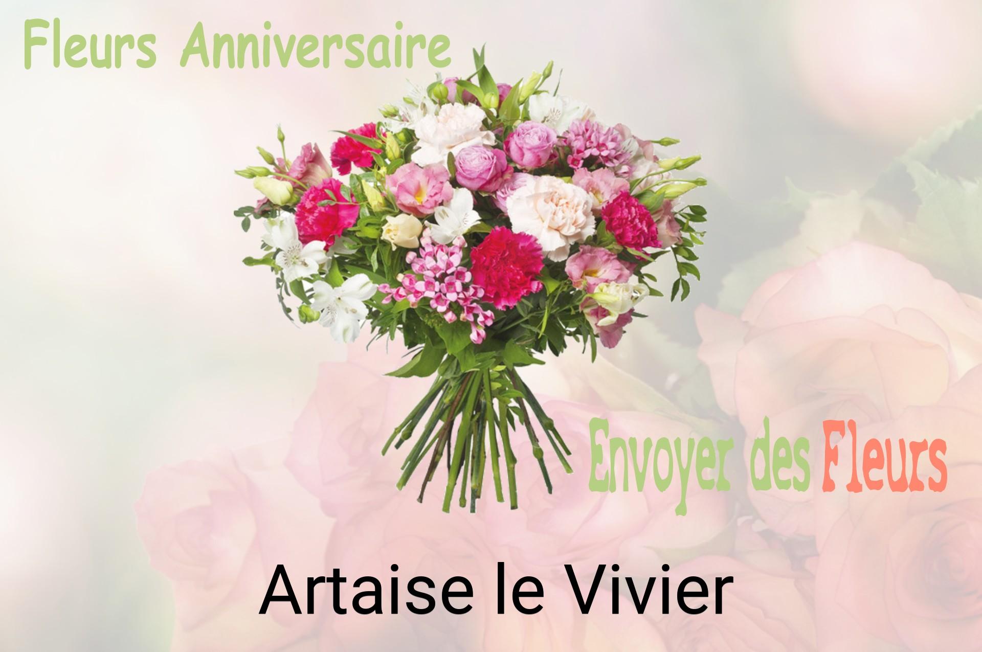 Bouquet de fleurs d’anniversaire livré à Artaise-le-Vivier