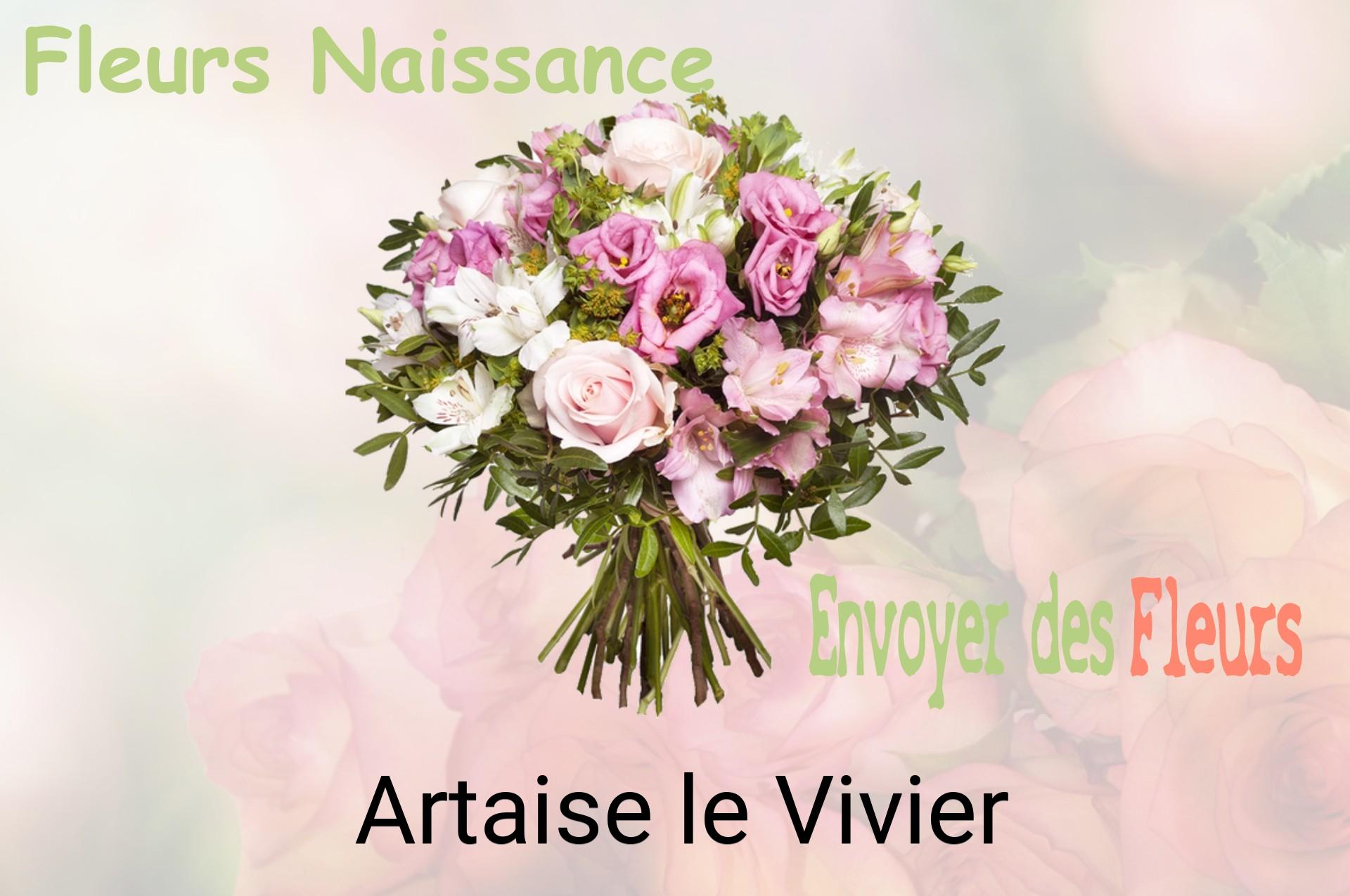 Bouquet de fleurs de naissance livré à Artaise-le-Vivier